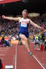 Chris Tomlinson in the long jump at the Sainsbury's Birmingham Grand Prix. Photos: David T. Hewitson/Sports for All Pics